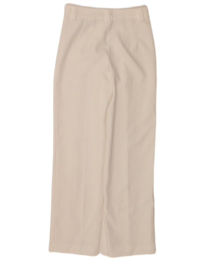 Zara Lige Casual Bukser til kvinder Small W26 L32 Hvid Polyester