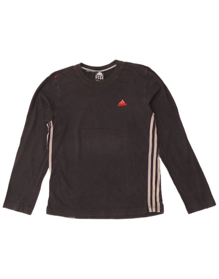 Adidas Boys Top Langærmet 13-14 år Sort Bomuld