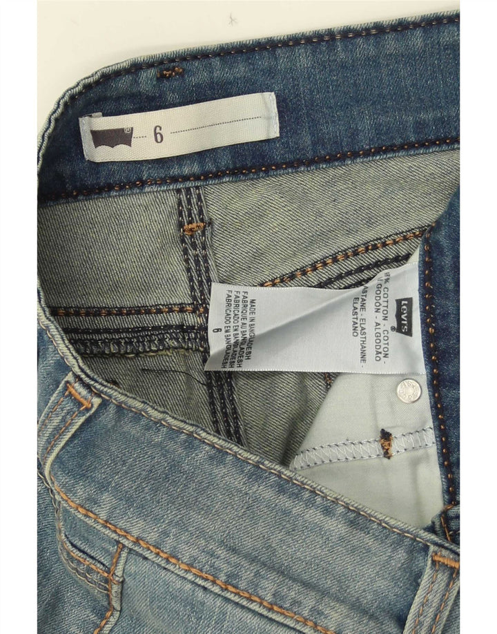 Levi's denimshorts til kvinder US 6 Medium W28 blå bomuld