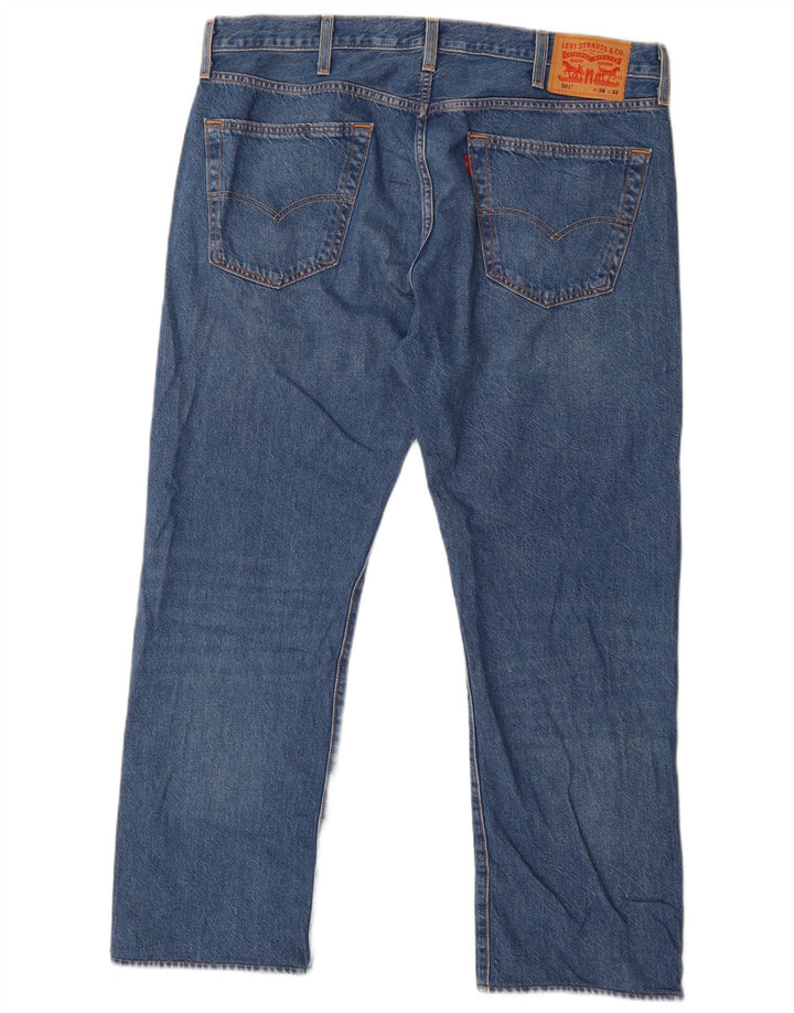 Levi's Herre 501 lige jeans W38 L28 Blå