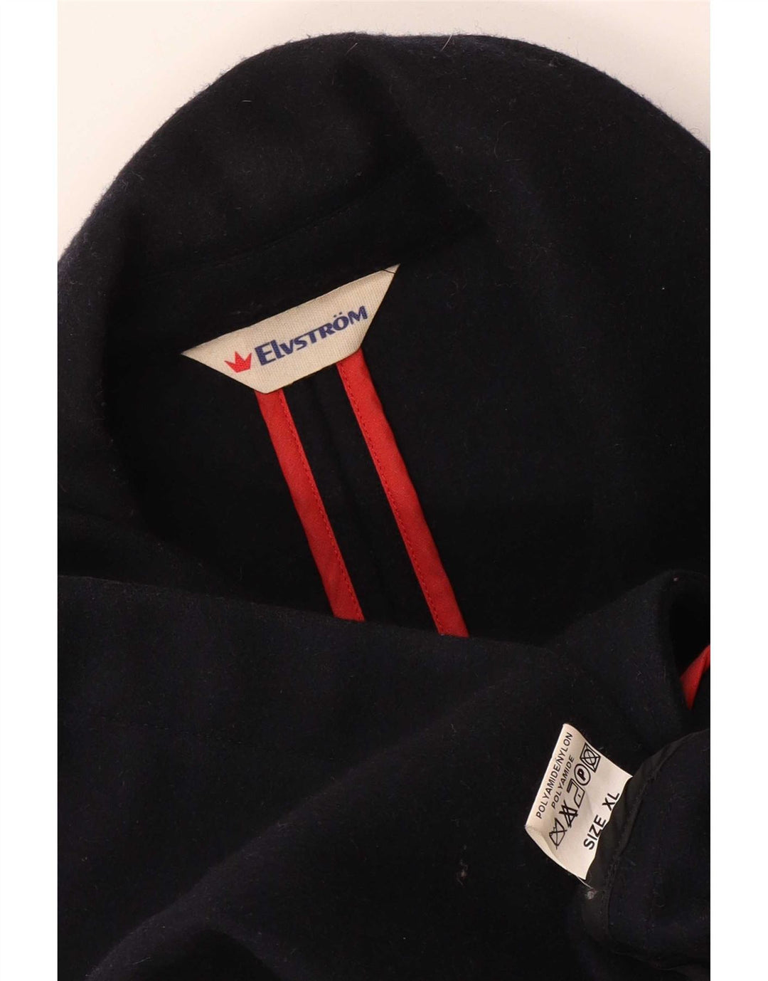 Elvstrom Herre Pea Coat UK 42 XL Navy Blue Wool