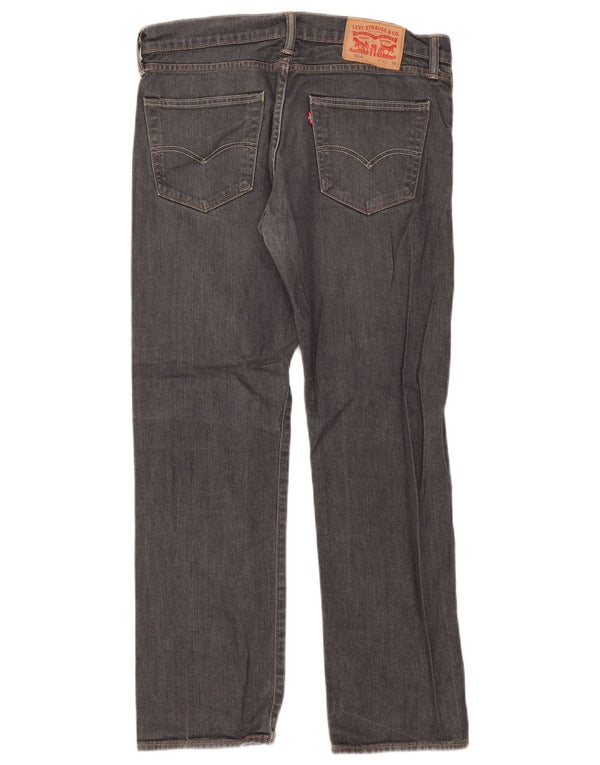 Levi's Herre 504 Straight Jeans W32 L30 Grå Bomuld