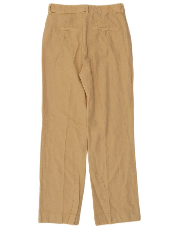 MASSIMO DUTTI Lige Chinobukser til kvinder EU 36 XS W26 L26 Beige Uld