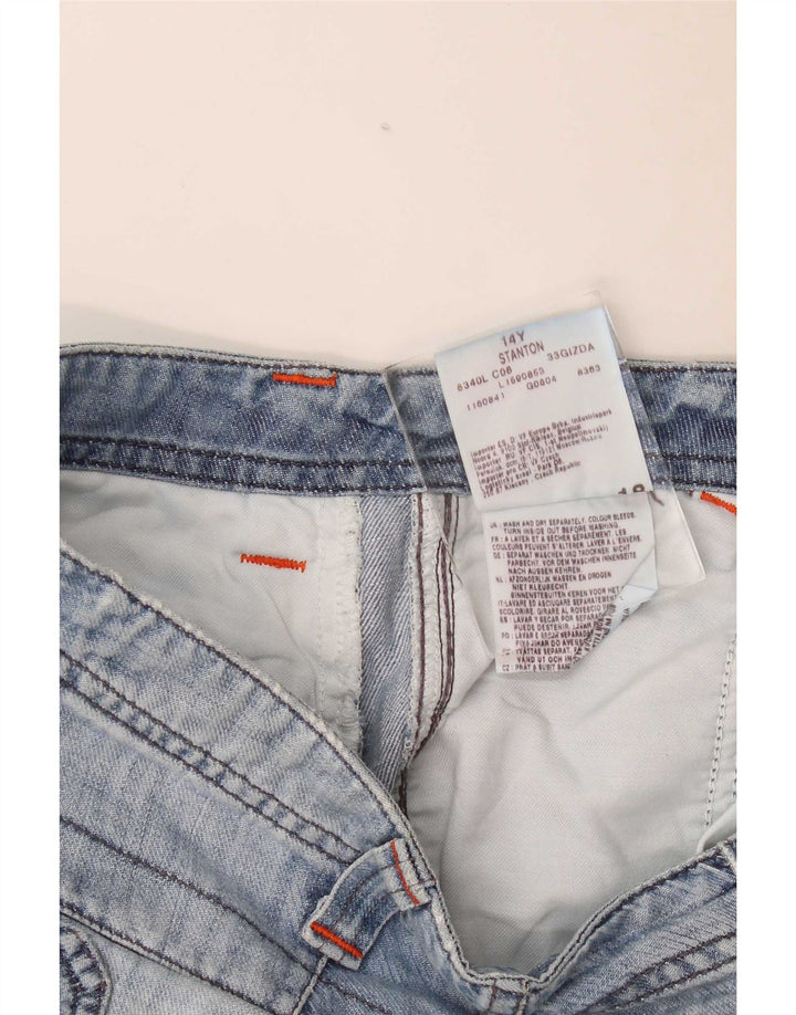 Lee Boys Stanton Cargo Shorts 13-14 år W30 Blue Cotton