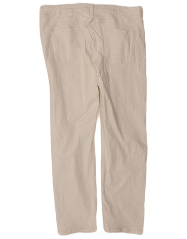 Marks & Spencer Dame Regular Straight Jeans UK 20 2XL W40 L29 Hvid