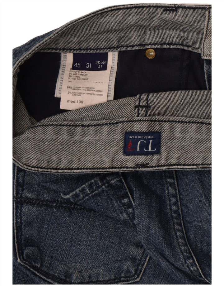 Trussardi lige jeans til kvinder W29 L29 blå bomuld