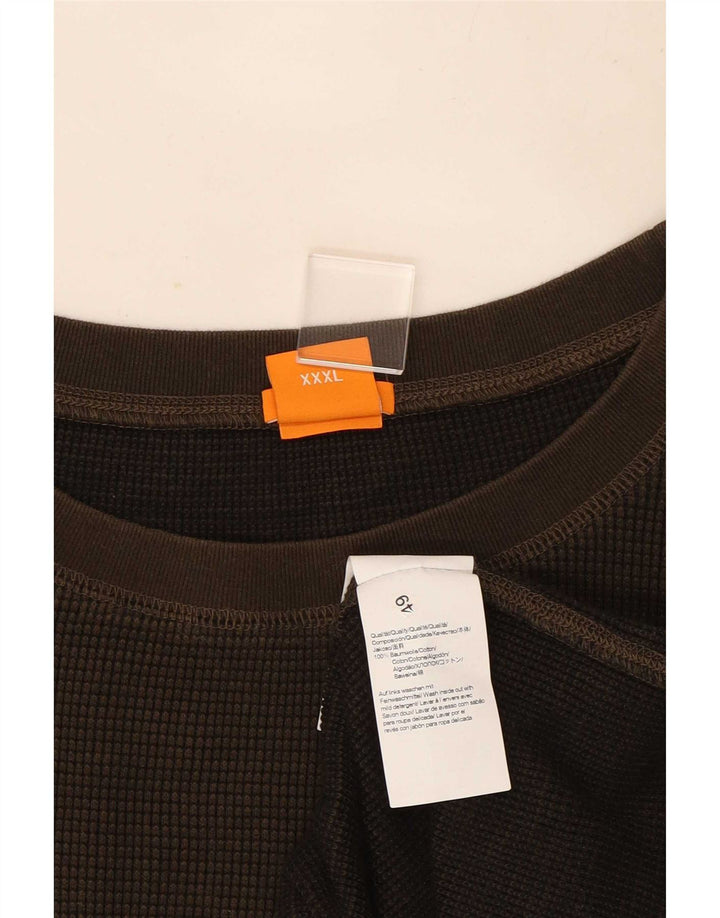 Hugo Boss Herre Top Langærmet 3XL Brun Bomuld