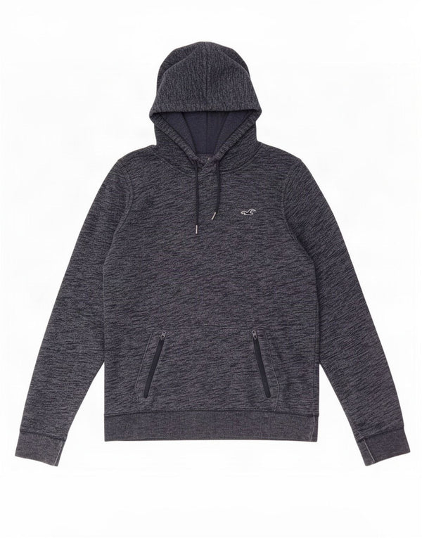Hollister Herre hættetrøje Jumper Medium Marineblå Flecked Bomuld
