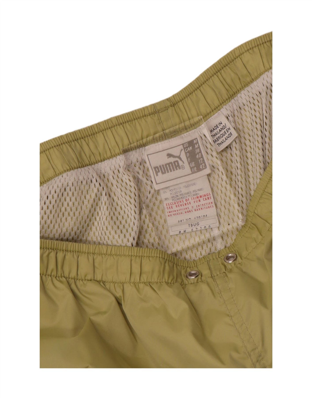 Puma træningsdragt bukser til kvinder UK 12 Medium Green Polyester