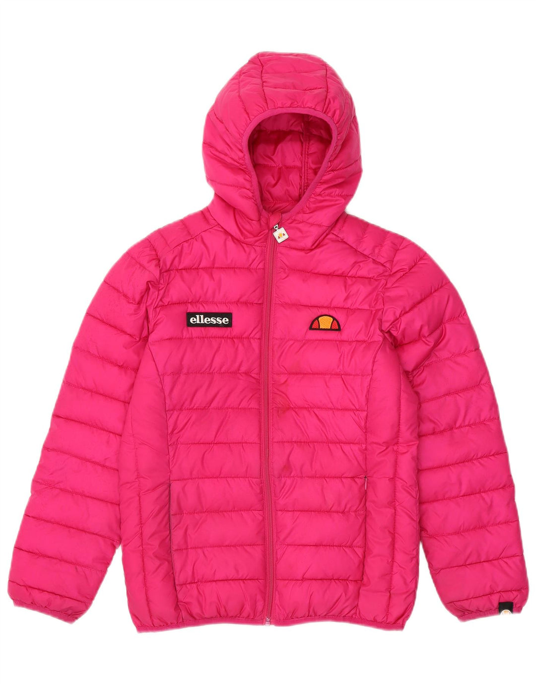 Ellesse Pige Polstret Hættejakke 12-13 År Pink Polyester