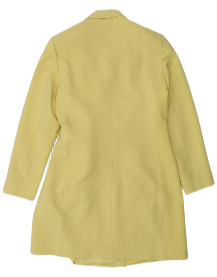 Massimo Dutti Dame Overfrakke EU 42 Stor Gul Viscose