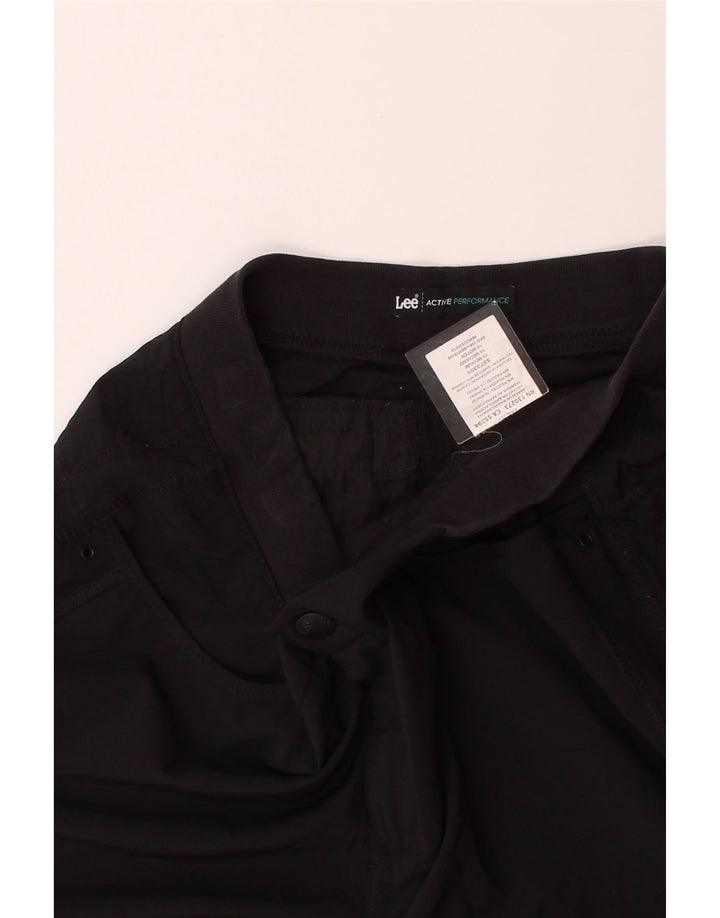LEE Womens Bermuda Shorts US 10 Large W34 Black Polyester Vintage Lee and Second-Hand Lee from Messina Hembry 