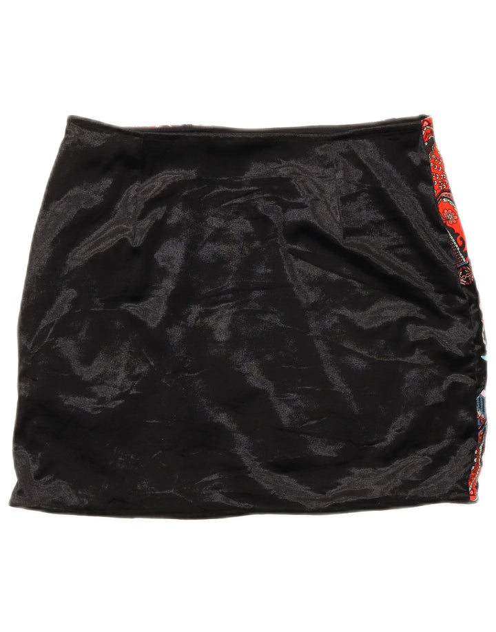 Zara Dame Mini-nederdel Small W26 Flerfarvet Patchwork Polyester