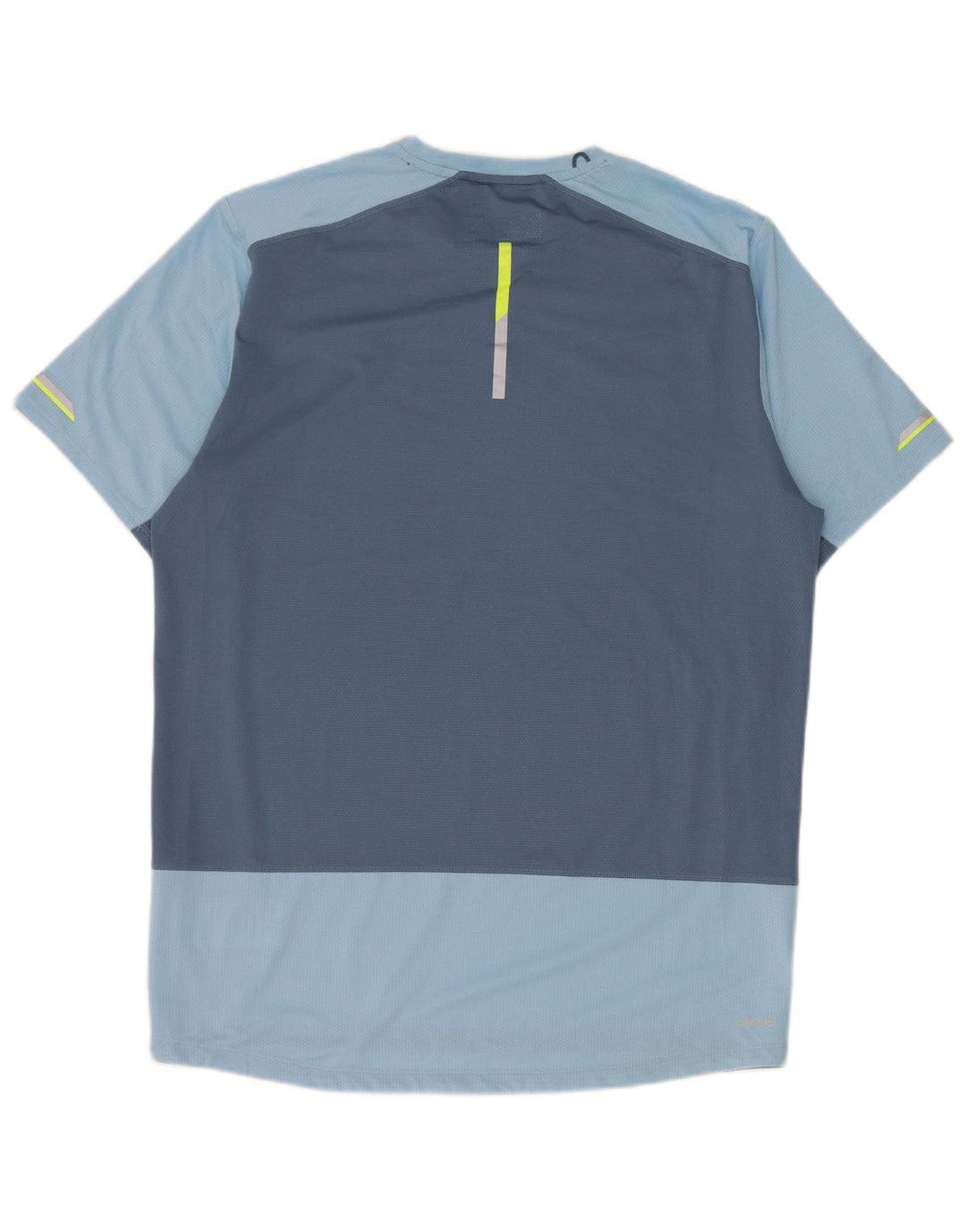 New Balance Herre T-Shirt Top Medium Blue Colourblock Polyester