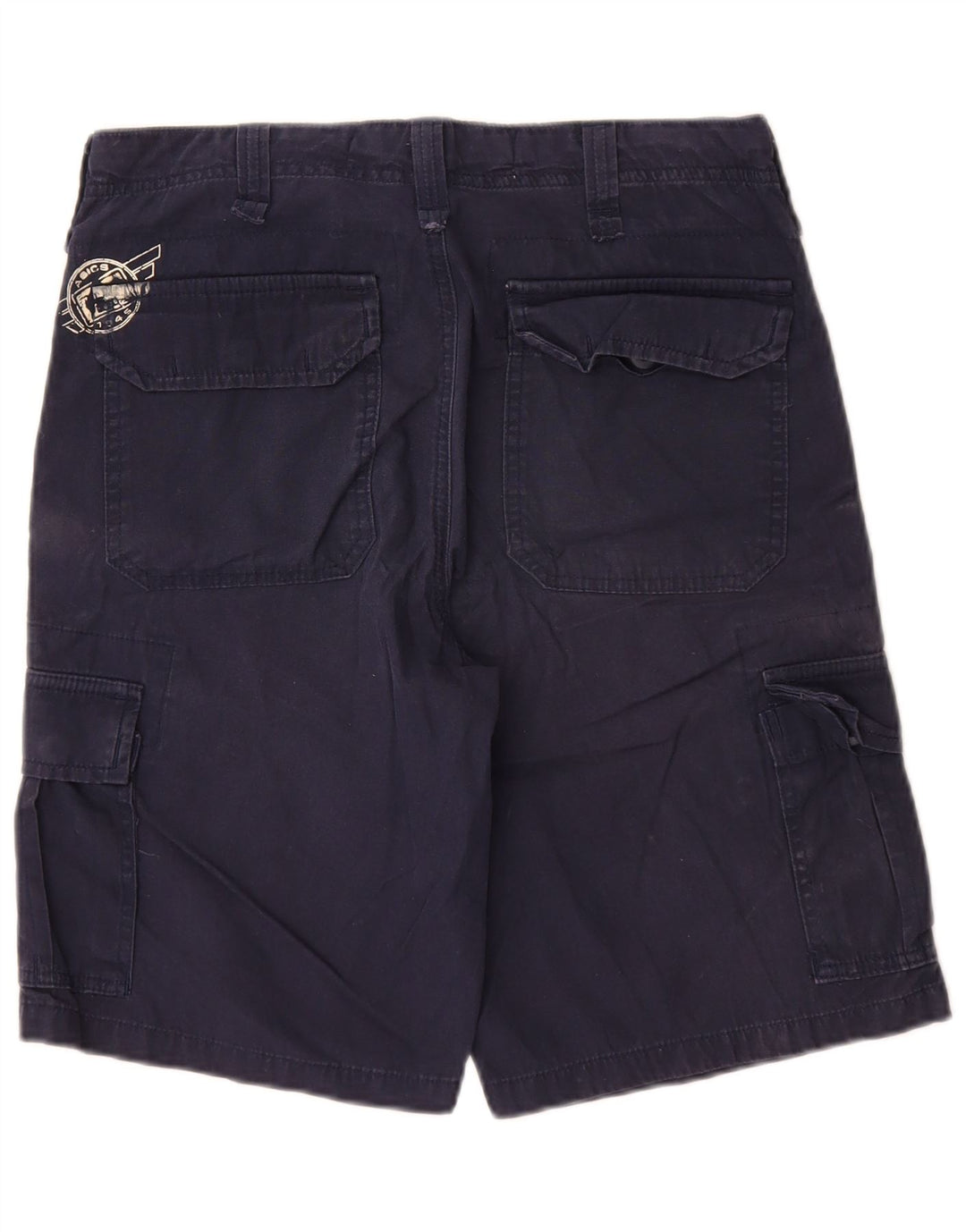 Asics Herre Cargo Shorts IT 46 Small W30 Marineblå Bomuld