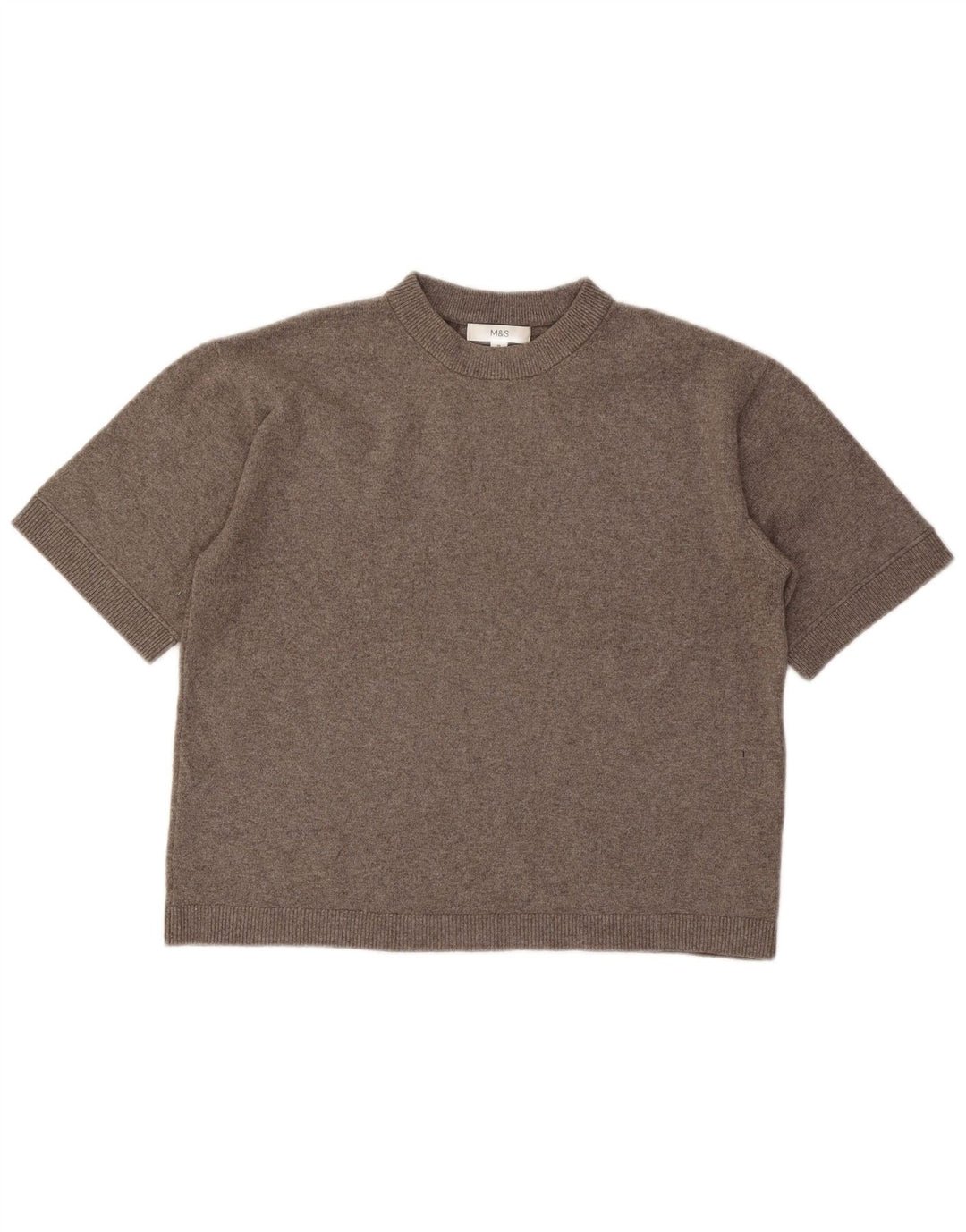 Marks & Spencer Dame sweater med rund hals DK 14 mellemgrå