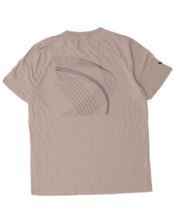 Puma Herre grafisk T-shirt Top mellemgrå bomuld