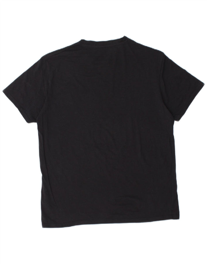 Ted Baker Herre T-Shirt Top Medium Sort Bomuld