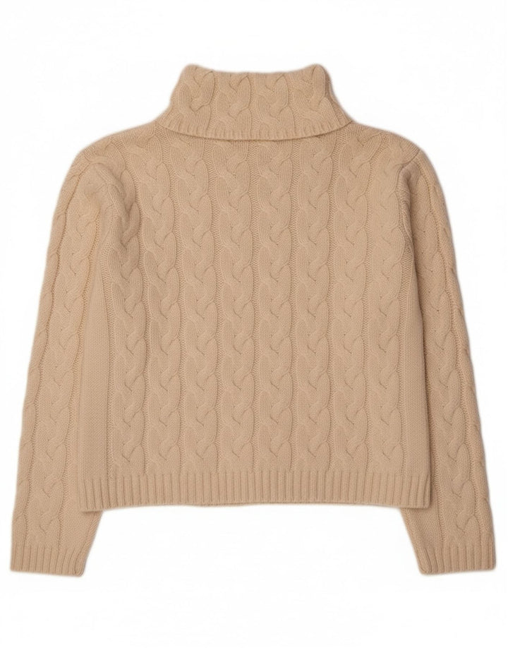 Marco Pecci Dame Rullehals Sweater UK 10 Small Off White Uld
