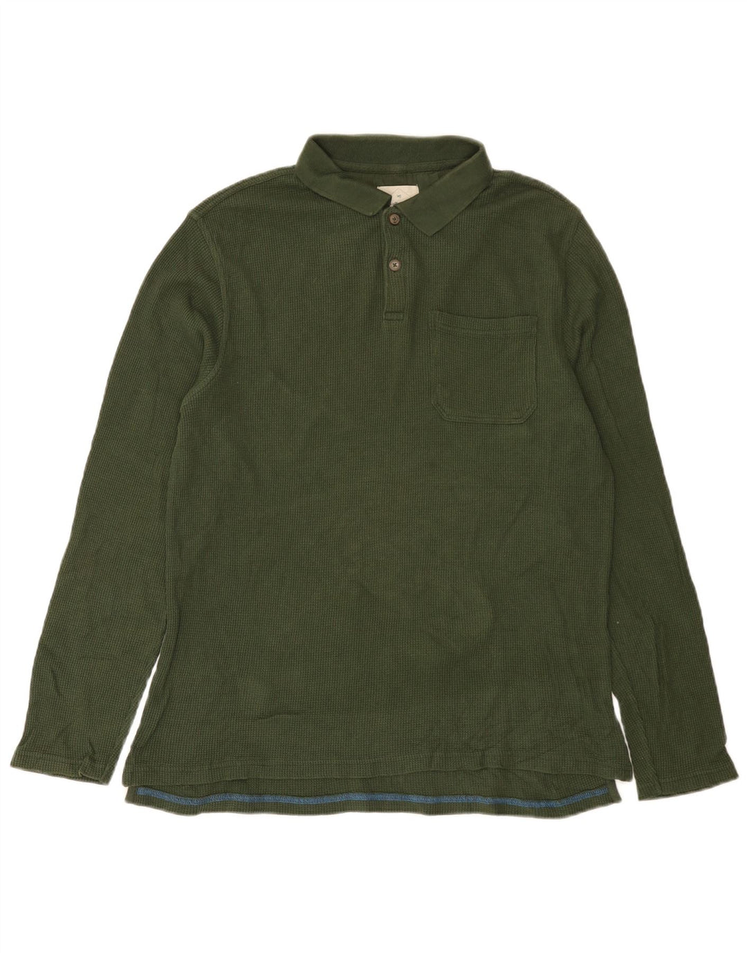 White Stuff Langærmet herre poloshirt Medium Khaki Bomuld
