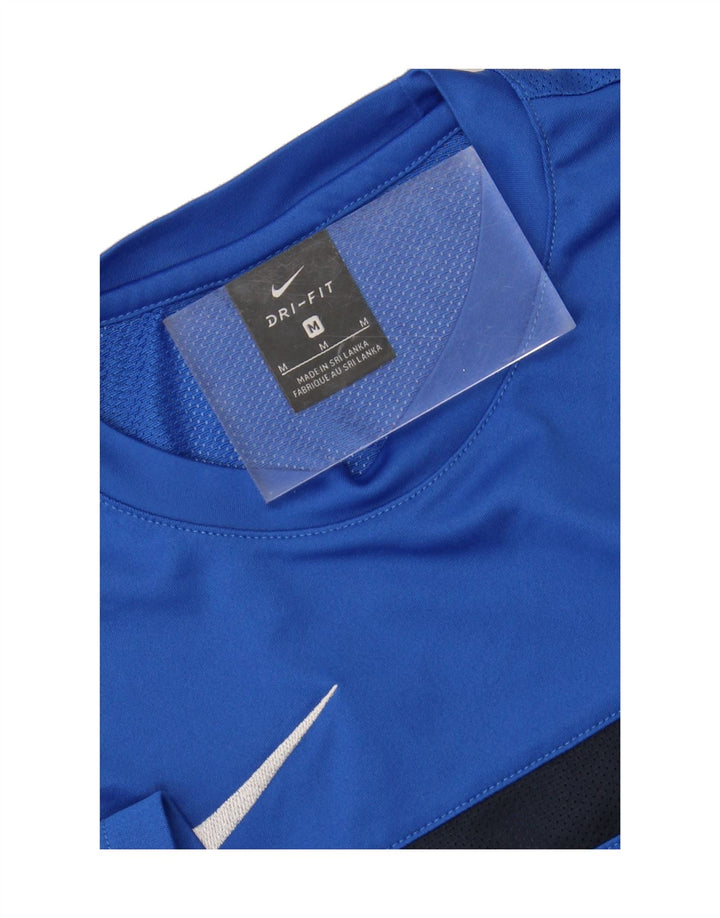 NIKE Mens Dri Fit T-Shirt Top Medium Blue Vintage Nike and Second-Hand Nike from Messina Hembry 