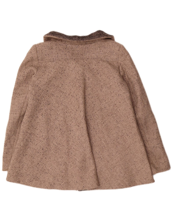 Max & Co. Kort oversize overfrakke til kvinder UK 6 XS Beige Flecked Uld