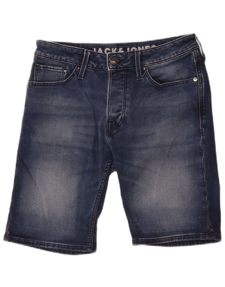 Jack & Jones denimshorts til mænd Small W29 blå bomuld