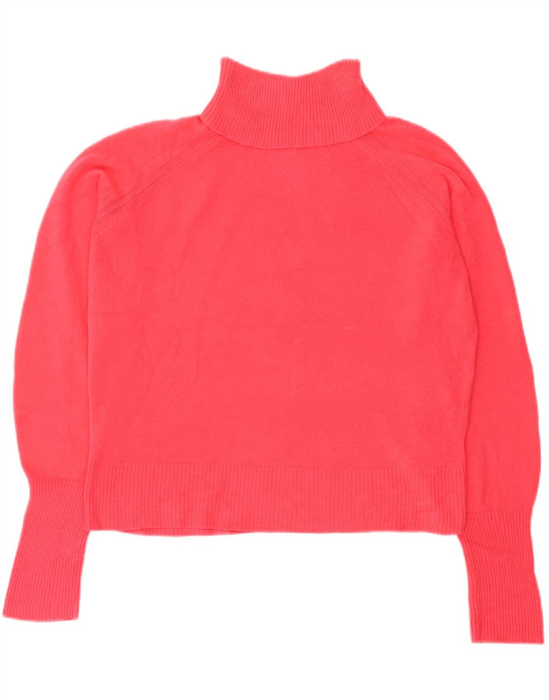 Marks & Spencer Dame Rullehals Sweater UK 14 Medium Pink Akryl