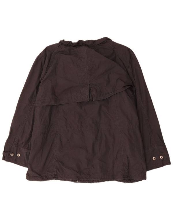 Marks & Spencer Dame Military Utility Jacket UK 26 5XL Brun Bomuld
