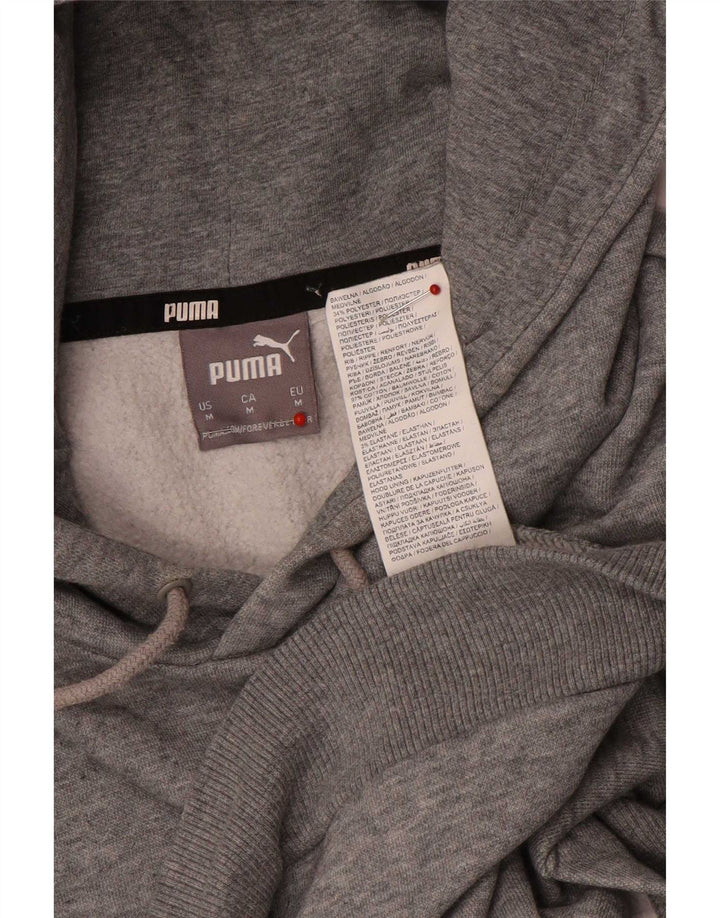 Puma Herre grafisk hættetrøje Jumper Medium Grey Flecked Bomuld