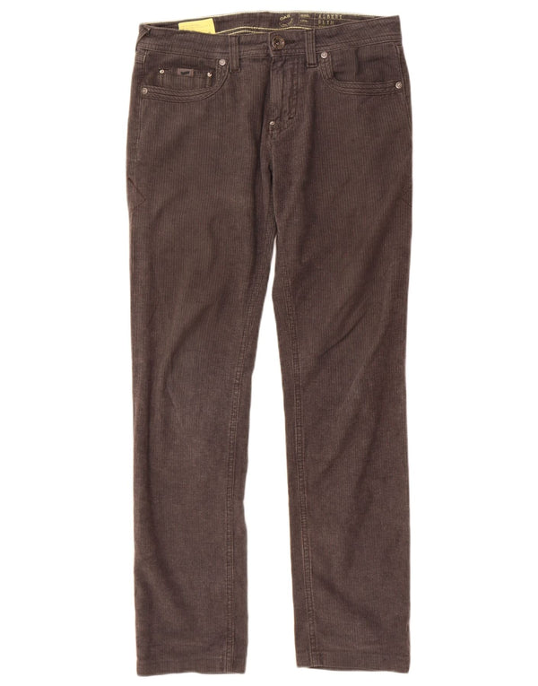 Gas Herre Slim Casual Bukser W29 L29 Grå nålestribet bomuld