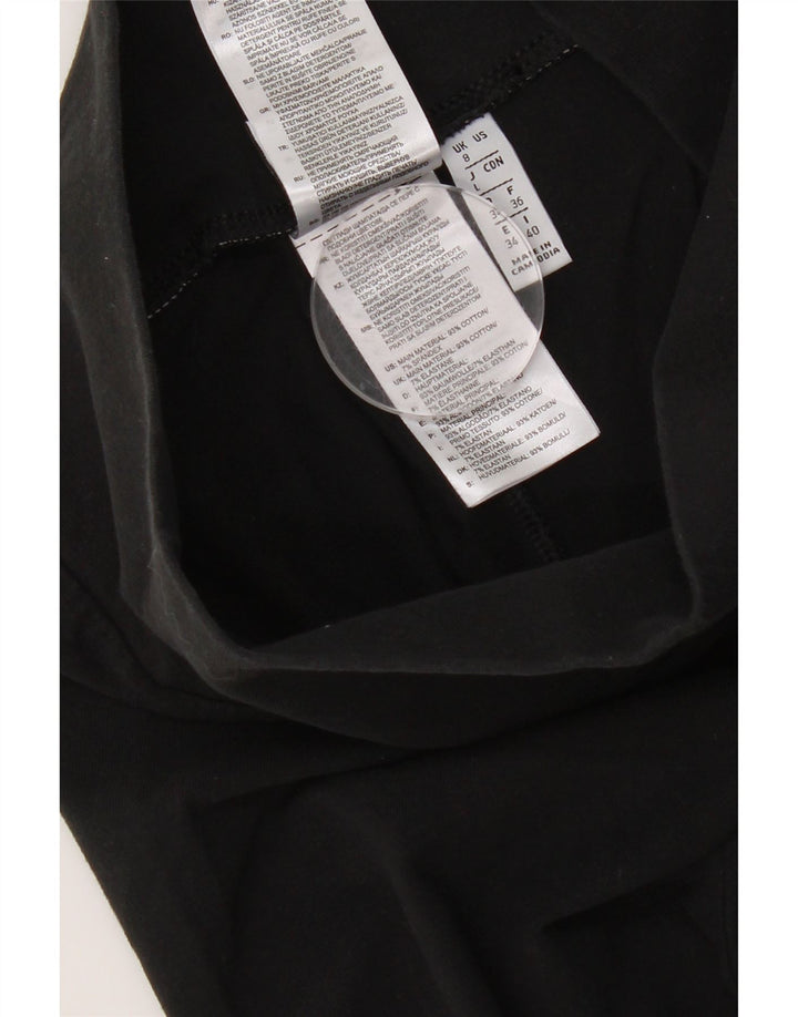 Adidas Dame Grafiske Leggings UK 8 Small Black Bomuld