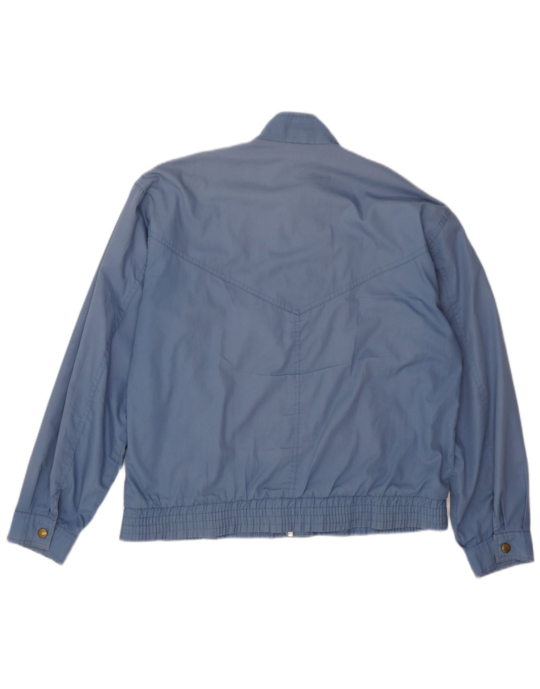 Vintage Bomber Jacket UK 38 Medium Blue Polyester