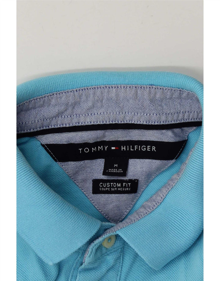 Tommy Hilfiger Herre Custom Fit Polo Shirt Medium Blue