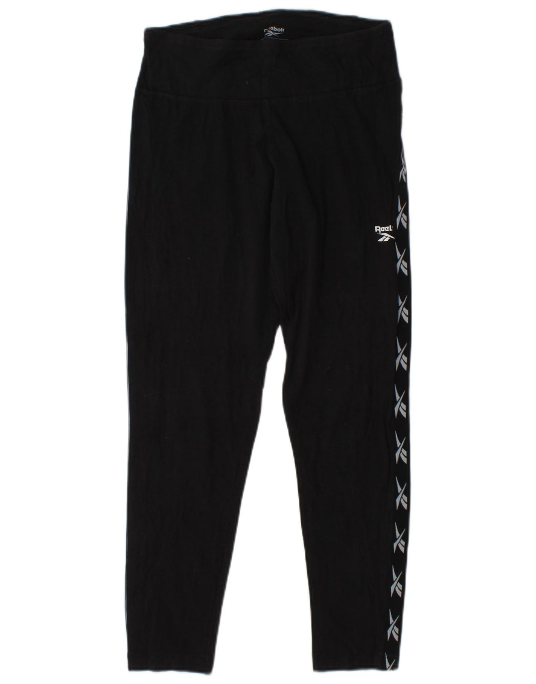 REEBOK Grafiske Leggings til kvinder UK 12/14 Medium Sort
