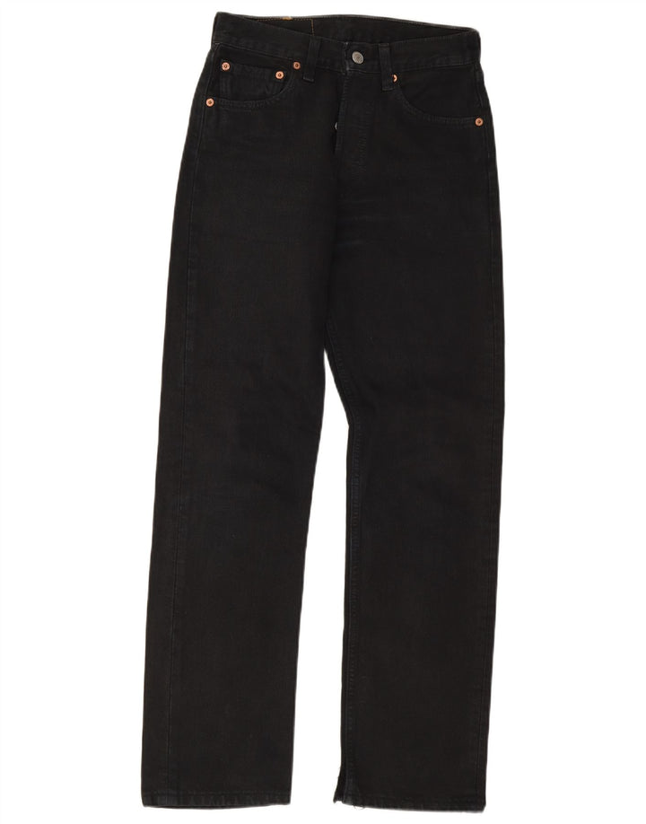 Levi's Herre 501 lige jeans W27 L30 sort bomuld