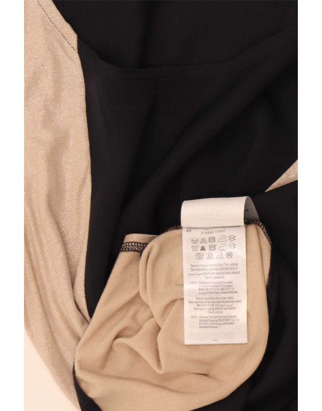 Liu Jo Damevest Top IT 40 Small Black Colourblock Polyester