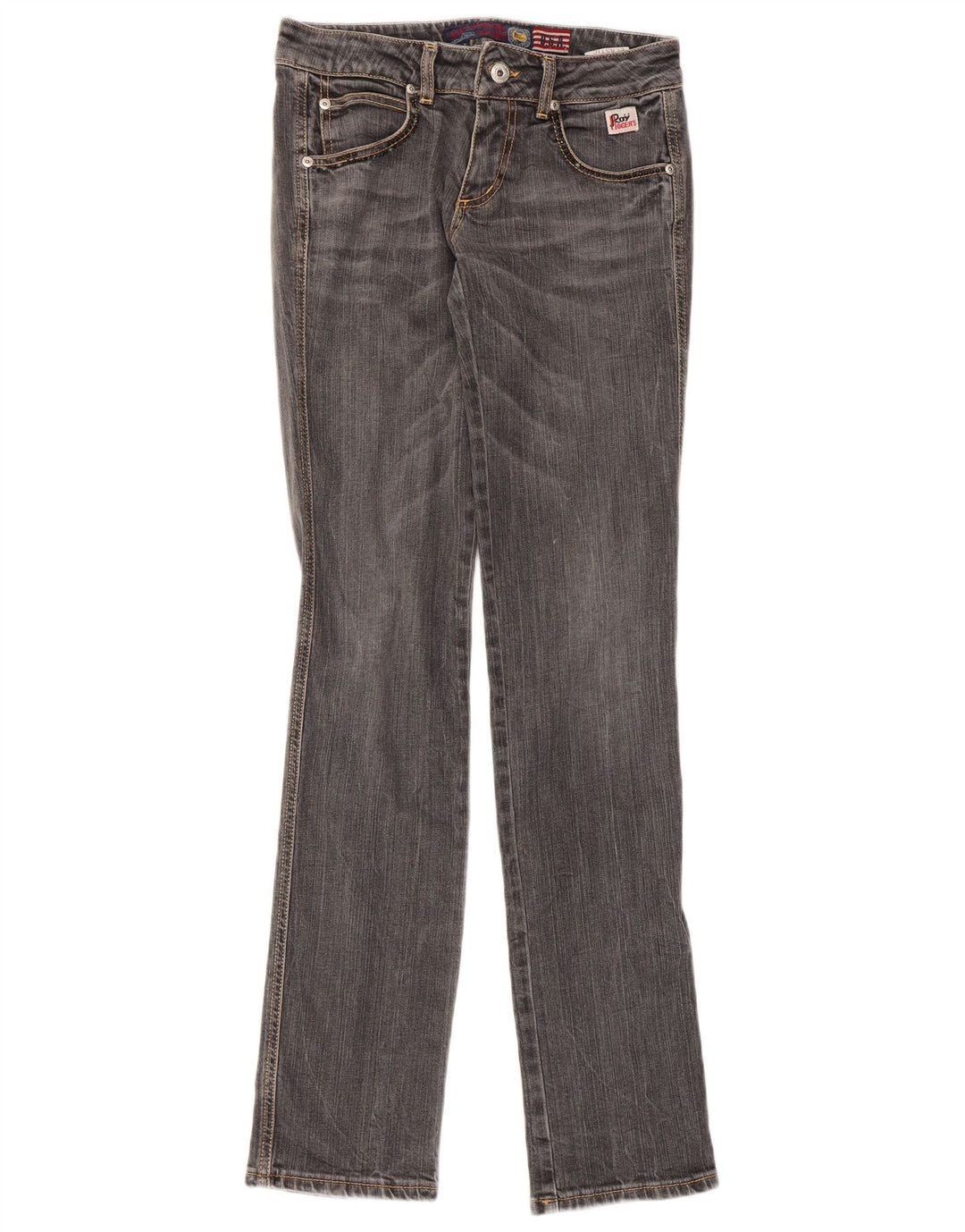 Roy Rogers Dame Slim Jeans W27 L33 Grå Bomuld