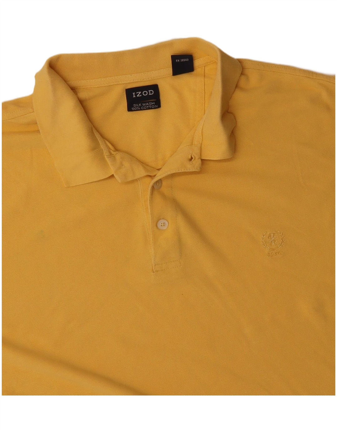 IZOD Poloshirt til mænd XL Gul bomuld