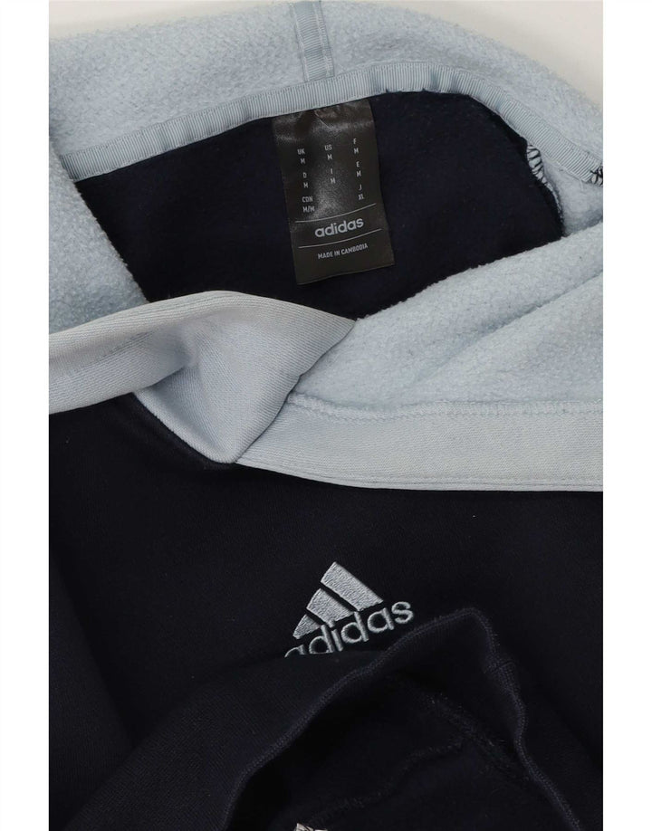 Adidas Herre hættetrøje Jumper Medium Navy Blue Colourblock
