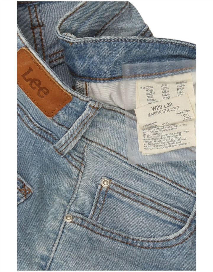 Lee Dame Marion Straight Jeans W29 L28 Blå Bomuld