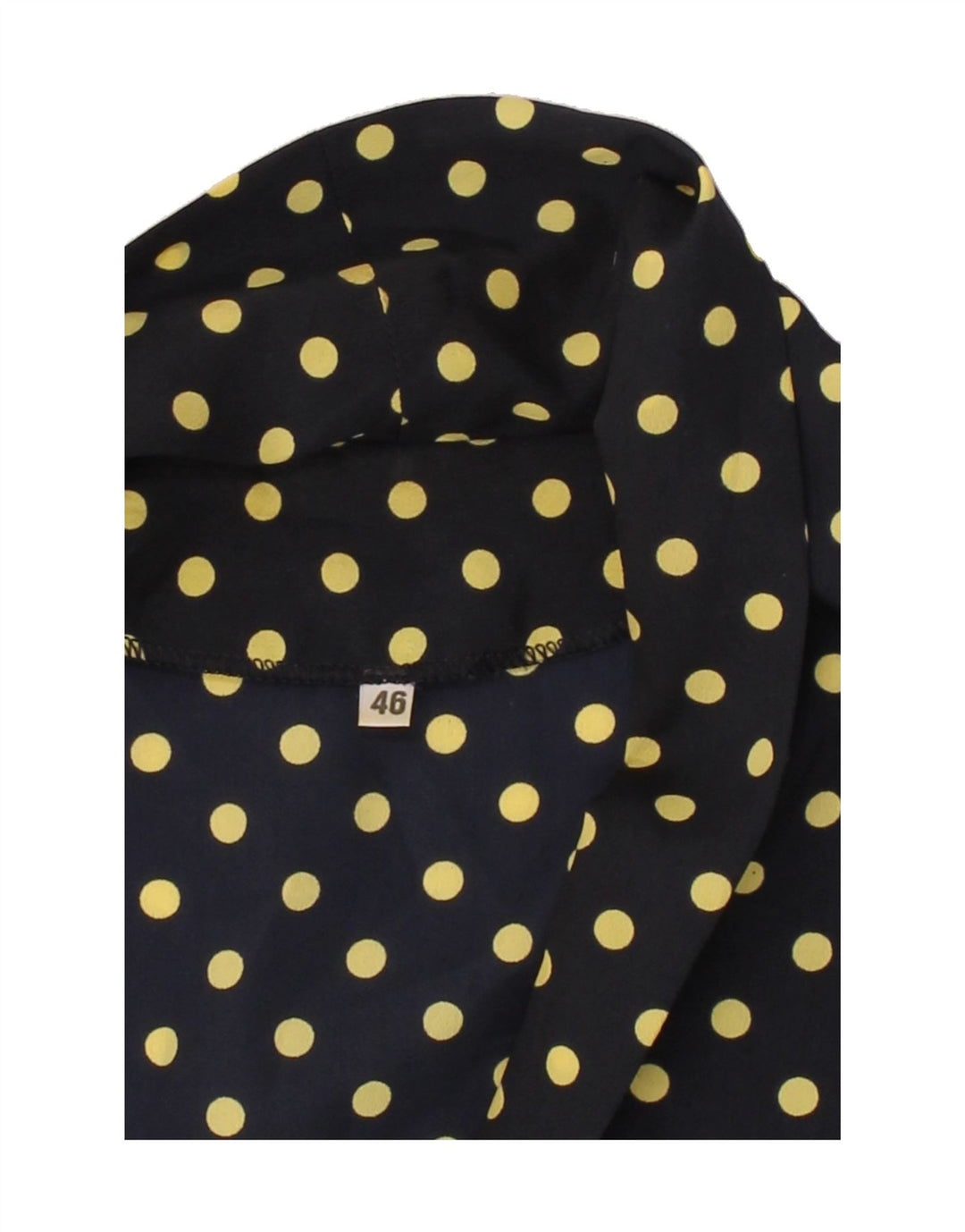 VINTAGE Womens Pullover Shirt Blouse IT 46 Large Black Polka Dot Polyester Vintage Vintage and Second-Hand Vintage from Messina Hembry 