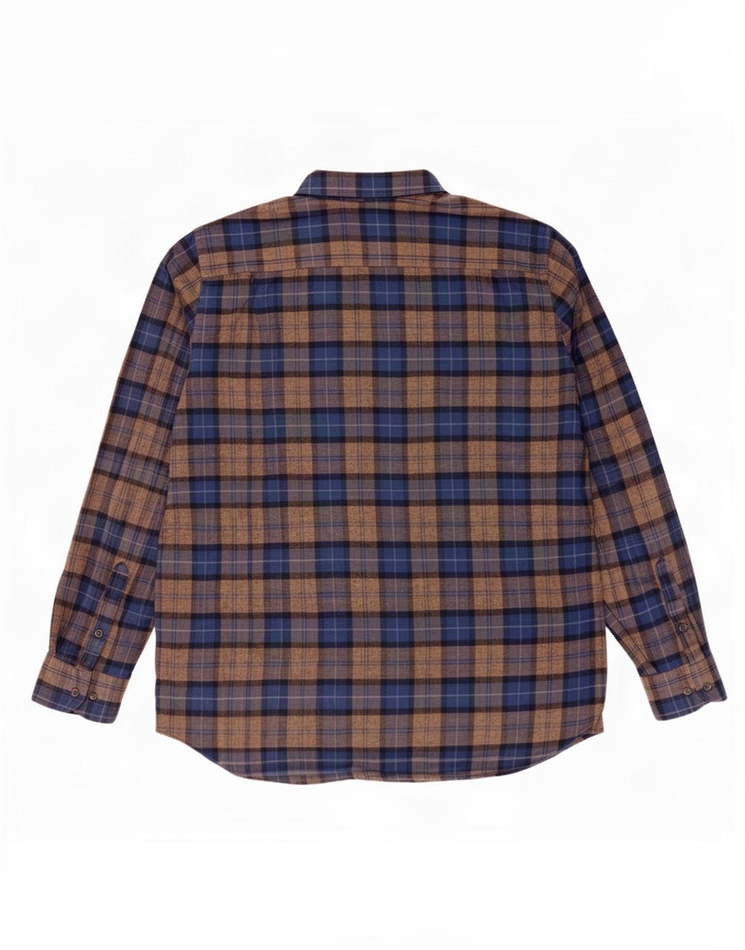 Massimo Dutti herre flannel skjorte 2XL brun ternet