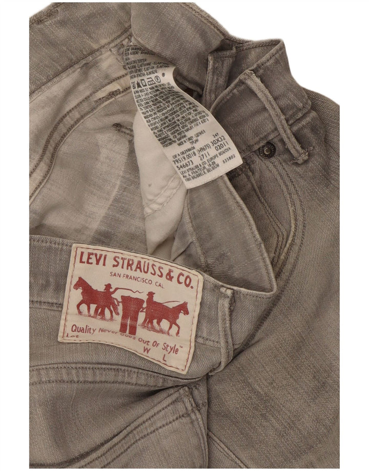 Levi's Dame 519 Slim Jeans W30 L32 Grå Bomuld