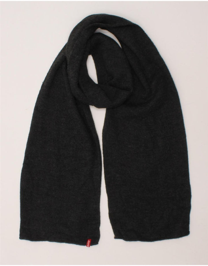 LEVI'S Mens Rectangle Scarf One Size Grey Acrylic Vintage Levi's and Second-Hand Levi's from Messina Hembry 