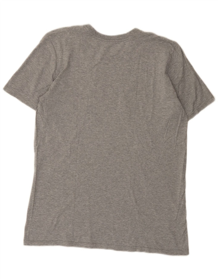 Nike Herre Athletic Cut Grafisk T-Shirt Top Medium Grey Bomuld