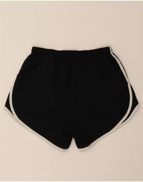 Nike Dame Dri Fit Sport Shorts UK 8 Small Black Polyester