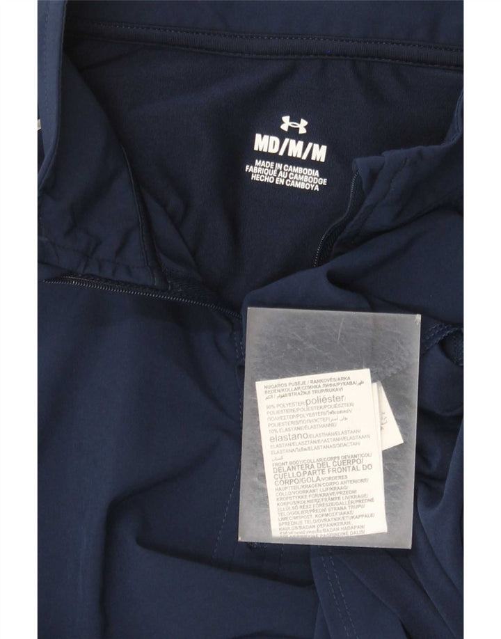 Under Armour Herre grafisk lynlås-hals sweater træningsdragt Top Medium Navy Blue