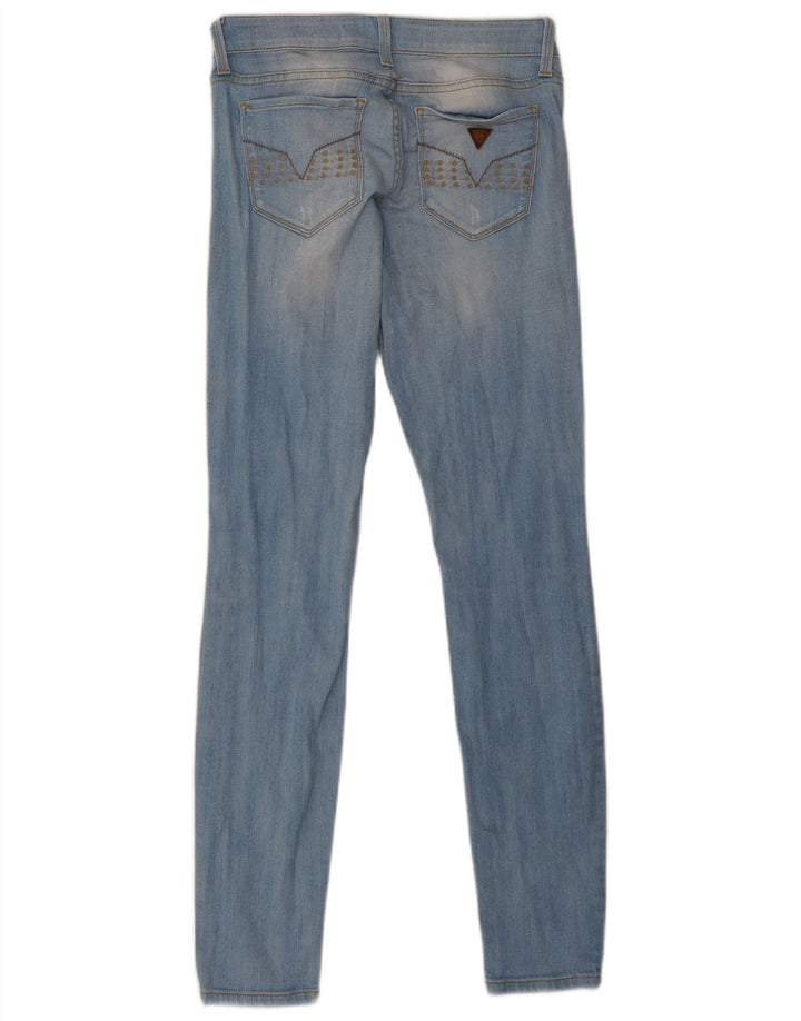 Guess Dame Low Skinny Jeans W29 L31 Blå Bomuld