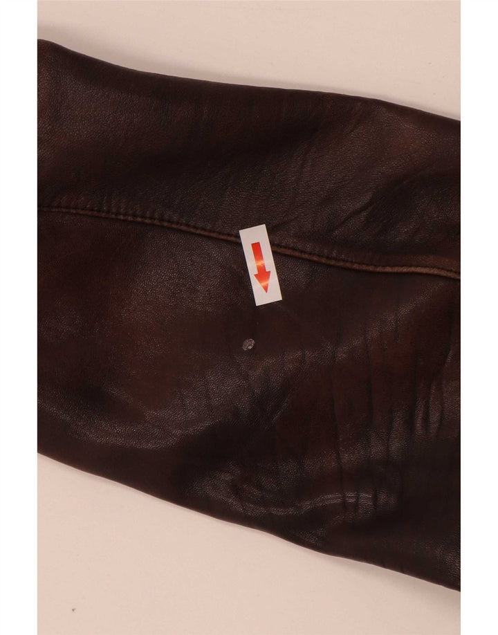 Les Marees Herre Læderjakke IT 48 Medium Brun
